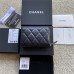 Chanel wallet black gold W11×H7.5×2cm caviar