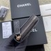 Chanel wallet black gold W11×H7.5×2cm caviar