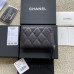 Chanel wallet black gold W11×H7.5×2cm caviar