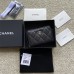 Chanel wallet black gold W11×H7.5×2cm caviar