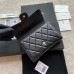 Chanel wallet black w15×h10×d2.5 lambskin