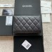 Chanel wallet black w15×h10×d2.5 caviar