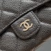 Chanel wallet black w15×h10×d2.5 caviar