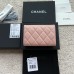 Chanel wallet pink w15×h10×d2.5 lambskin