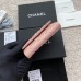 Chanel wallet pink w15×h10×d2.5 lambskin