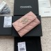 Chanel wallet pink w15×h10×d2.5 lambskin