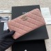 Chanel wallet pink w19.5×h10.5×d2cm caviar