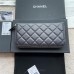 Chanel wallet caviar w19.5×h10.5×d2cm black