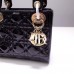 Dior lady doir bag 17cm 3 block patent leather champhgne gold