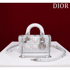 Dior Lady D-Joy super mini 16.5*10*6cm white