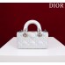 Dior Lady D-Joy super mini 16.5*10*6cm white