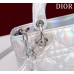 Dior Lady D-Joy super mini 16.5*10*6cm white