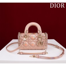 Dior Lady D-Joy super mini 16.5*10*6cm pink