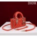 Dior Lady D-Joy super mini 16.5*10*6cm red