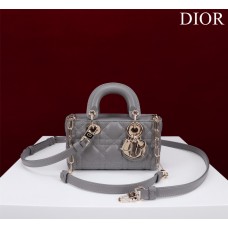 Dior Lady D-Joy super mini 16.5*10*6cm grey