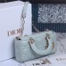 Dior Lady D-joy lambskin blue 22.5*6*11.5cm medium