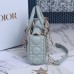 Dior Lady D-joy lambskin blue 22.5*6*11.5cm medium