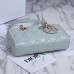 Dior Lady D-joy lambskin blue 22.5*6*11.5cm medium