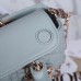 Dior Lady D-joy lambskin blue 22.5*6*11.5cm medium