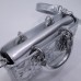 Dior Lady D-Joy calf skin silver 22.5*12*6cm medium