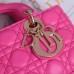 Dior Lady D-Joy lambskin pink 22.5*12*6cm medium