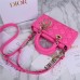 Dior Lady D-Joy lambskin pink 22.5*12*6cm medium