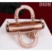 Dior Lady D-Joy lambskin pink 22.5*12*6cm medium