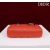 Dior Lady D-Joy lambskin red 22.5*12*6cm medium