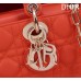 Dior Lady D-Joy lambskin red 22.5*12*6cm medium