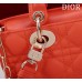 Dior Lady D-Joy lambskin red 22.5*12*6cm medium