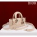 Dior Lady D-Joy lambskin pink 22.5*12*6cm medium