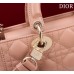 Dior Lady D-Joy lambskin pink 22.5*12*6cm medium