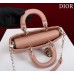 Dior Lady D-Joy lambskin pink 22.5*12*6cm medium