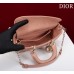 Dior Lady D-Joy lambskin pink 22.5*12*6cm medium