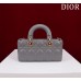 Dior Lady D-Joy lambskin grey 22.5*12*6cm medium