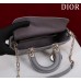 Dior Lady D-Joy lambskin grey 22.5*12*6cm medium