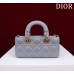 Dior Lady D-Joy lambskin grey 22.5*12*6cm medium