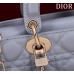 Dior Lady D-Joy lambskin grey 22.5*12*6cm medium