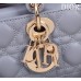 Dior Lady D-Joy lambskin grey 22.5*12*6cm medium