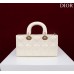 Dior Lady D-Joy patent white 22.5*12*6cm medium