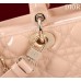 Dior Lady D-Joy patent pink 22.5*12*6cm medium