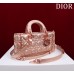 Dior Lady D-Joy lambskin pink 26 x 13.5 x 5cm 