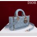 Dior Lady D-Joy lambskin blue 26 x 13.5 x 5cm 