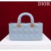 Dior Lady D-Joy lambskin blue 26 x 13.5 x 5cm 