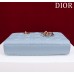 Dior Lady D-Joy lambskin blue 26 x 13.5 x 5cm 