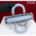 Dior Lady D-Joy lambskin blue 26 x 13.5 x 5cm 