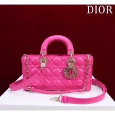 Dior Lady D-Joy lambskin red 26 x 13.5 x 5cm 