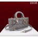 Dior Lady D-Joy lambskin grey 26 x 13.5 x 5cm 