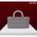 Dior Lady D-Joy lambskin grey 26 x 13.5 x 5cm 