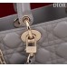 Dior Lady D-Joy lambskin grey 26 x 13.5 x 5cm 